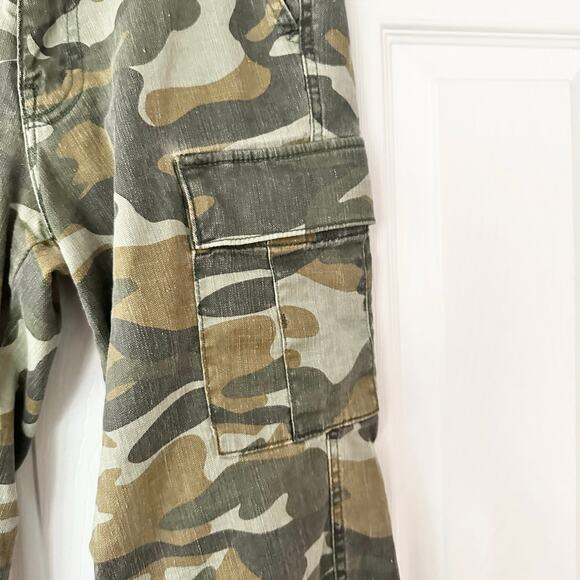 Mother Green Camo The Sir Yes Sir Utility Cargo Pants Finding Stretch Pants 26 - Picture 6 of 12